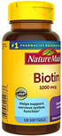 Nature Made Biotin 1000 mcg, Dietary Supplement Supports Healthy Hair & Skin, 120 Softgels, 120 Day Supply