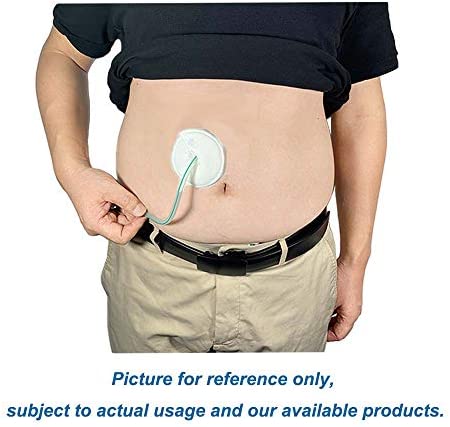 Gtube Pads Holder G Tube Button Pads Peritoneal Dialysis Feeding Tube Peg Tube Supplies for Nursing Care (12 Pack)