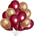 Burgundy Rose Gold Confetti Balloons of 15pcs for Burgundy Birthday Party Decorations Women/Rose Gold Latex Balloons for Maroon Rose Gold Wedding Party Background 2022 Graduation Decorations