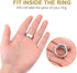Blulu Ring Size Adjuster Loose Rings Adjuster Invisible Ring Sizer with Clean Cloth for Wide Ring Fixing, 5 Sheets (85 Pieces Totally)