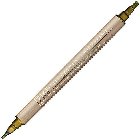 Kuretake Zig Memory System Twin Marker (Gold)