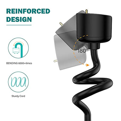 TUSITA [2-Pack Charger Compatible with Xiaomi Mi Band 5 6 7, Amazfit Band 5 - USB Magnetic Charging Cable 3.3ft/100cm - Fitness Tracker Accessories