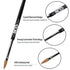 BQAN 3D Kolinsky Nail Art Brush 1Pc #6, Professional nail brushes for acrylic application, Natural Wooden Handle with Rhinestone Design