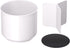 Extra Large Rotating White Utensil Holder Caddy with Sturdy No-Tip Weighted Base, Removable Divider, and Gripped Insert - Rust Proof Plastic and Dishwasher Safe Kitchen Utensil Holder for Countertop