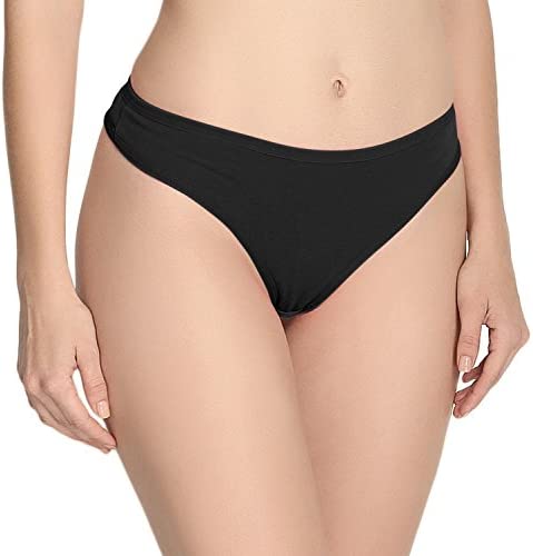 ANZERMIX Women's Breathable Cotton Thong Panties Pack of 6