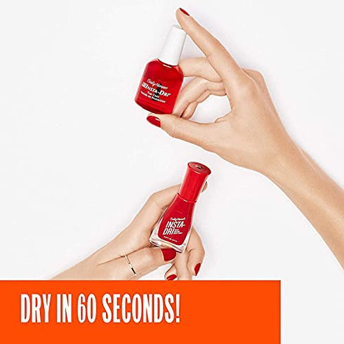 Sally Hansen Insta-Dri Anti-Chip Top Coat 45117 Clear, 0.45 Fl Ounce (Pack of 1)
