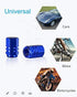 Tire Stem Valve Dust Caps, Car Wheel Air Aluminum Covers, 40 Pack - 5 Color