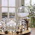 Creative Hobbies Round Clear Plastic Ball Ornaments, 83mm, Pack of 12