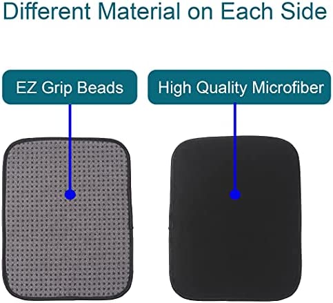 (3-Pack) Microfiber Bowling Ball Towel - 10 Inches x 8 Inches Premium Quality Bowling Ball Shammy Pad with Easy-Grip Dots - Clean Bowling Ball from Dirt and Oil to Improve Grip and Precision