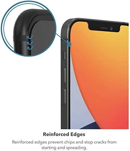 ZAGG InvisibleShield Glass Elite VisionGuard+ Screen Protector - for iPhone 12 Pro Max - Impact Protection, Scratch Resistant, Fingerprint Resistant, Smudge Resistant, Oil Resistant, clear (200106675)