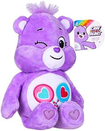 Care Bears Share Bear Bean Plush, 9 inches , Purple