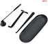 YONUFI Candle Snuffer, Candle Wick Trimmer Wick Dipper with Tray 4 in 1 Candle Accessory Set (Black)