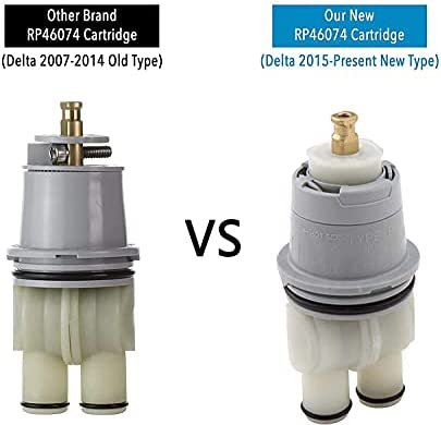 RP46074 Universal Valve Cartridge Assembly,13/14 Series White, Multi-Choice For Delta Monitor Shower Parts Faucet Tub Replacement Single-Handle Control MulitChioce Valve Cartridge Repair Kit