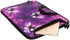 14-Inch Neoprene Laptop Shoulder Messenger Bag Case Sleeve for 13 13.3 14 14.1" Inch Notebook/Chromebook (Purple Butterfly)