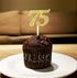 24 PCS Number 75 Cupcake Toppers Gold Glitter 75th Birthday Cupcake Picks Birthday Anniversary Party Decorations Supplies