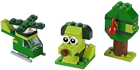 LEGO Classic Creative Green Bricks 11007 Starter Set Building Kit with Bricks and Pieces to Inspire Imaginative Play (60 Pieces)