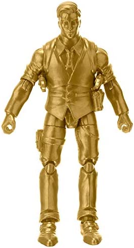 Fortnite Hot Drop1 Figure Pack, with 4-inch Midas-Gold Figure, Harvesting Tool, Umbrella, Back Bling, and Weapons