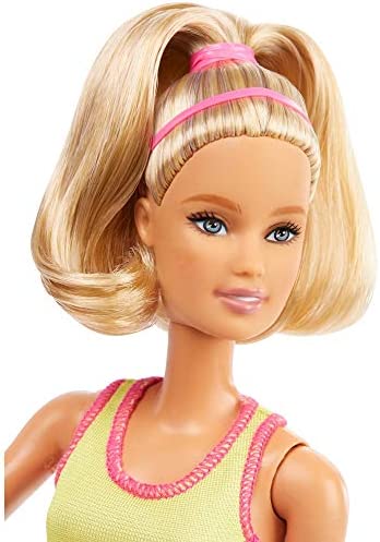 Barbie Blonde Tennis Player Doll with Tennis Outfit, Racket and Ball