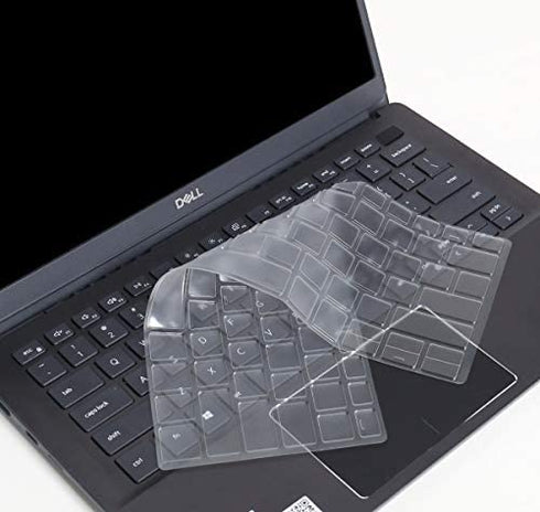 CaseBuy Keyboard Cover for 2019 Dell Inspiron 2-in-1 13.3" 7390 i7390 i7391 Laptop, Ultra Thin Soft-Touch TPU Keyboard Skin for New Dell Inspiron 13 7000 7390 7391 13.3 inch Laptop