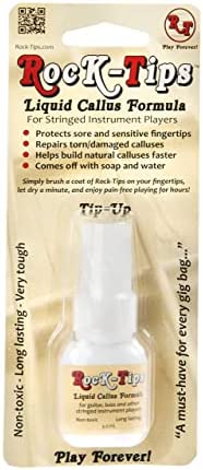 Rock-Tips – Liquid Callus Formula – For Guitar, Bass, and Other Stringed Instruments – 4.0 mL