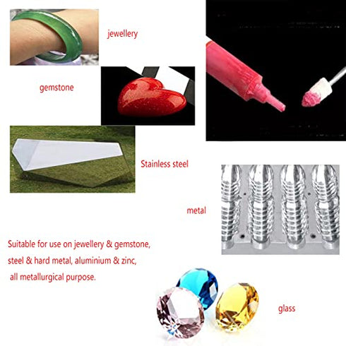 Preamer 7pcs 5 Gram Diamond Abrasive Paste Needle Tube Grinding Polishing Lapping Compound for Fine to Final Polishing for Jewelry, Metal, Ring, Gemstone, Glass, Grits 1000# 10000#