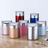 Mini Countertop Brushed Stainless Steel Swing Lid Trash Can Set, Come with Trash Bag, 1.5 L / 0.40 Gal , Multiple Color Options, Silver