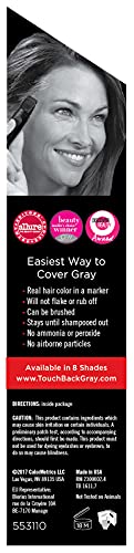 TouchBack PRO Gray Root Touch Up Marker Applicator - Real Hair Color Rich Black