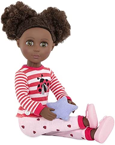 Glitter Girls - Ladybug Shimmer Pajama Top & Pant Regular Outfit - 14-inch Doll Clothes & Accessories Toys