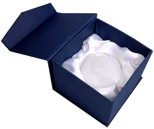 Amlong Crystal 3 inch Globe Paperweight with Gift Box