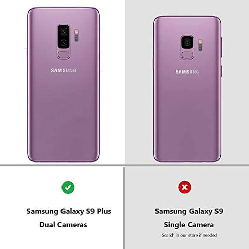 Galaxy S9 Plus Case Crystal Clear Shockproof Bumper Protective Phone Cover for Samsung Galaxy S9+ Transparent Pure TPU Skin for Men Women Girls Flexible Rubber Silicone