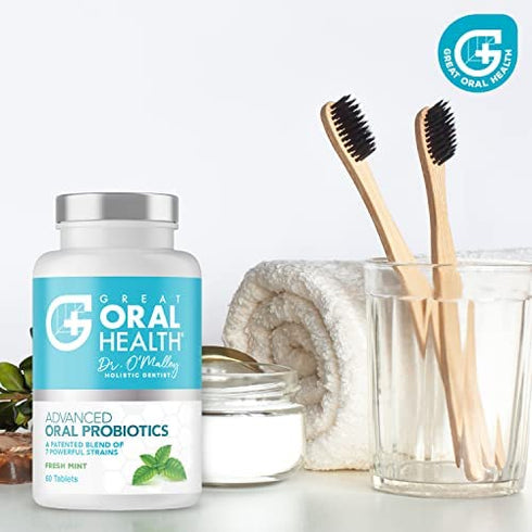 Chewable Oral Probiotics for Mouth — Bad Breath Treatment Supplement - Oral Care Tablet with BLIS K12 M18 — Dentist Formulated 60 Lozenge Mint Flavor eBook Included (3 Pack)