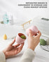 CORNERIA Makeup Sponge Holder - Beauty Sponge Blender Travel Case, Silcone Washable Reusable Makeup Sponge Carrying Case, Blender Holder Beauty Makeup Sponge Protective Carrying Case (Pink)