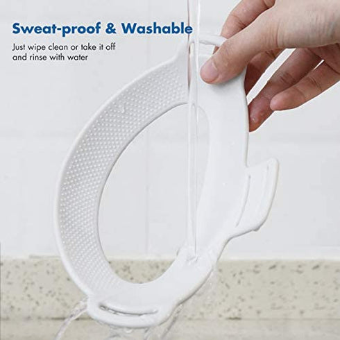 KIWI design Headset Strap Pad Replacement for Elite Strap Compatible with Quest 2 (White)