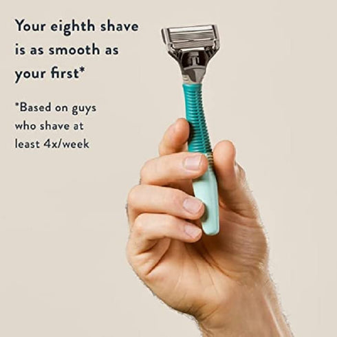 Harry's Razors for Men - Men's Razor Set with 5 Razor Blade Refills, Travel Blade Cover, 2 oz Shave Gel (Sage)