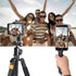 Ergonomic Anti-Falling Cell Phone Vlogging Hand Grip Stabilizer Smartphone Holder Rig Mount Video Kit w/ Safety Strap Portable Selfie Stick for iPhone Samsung (Landscape+Portrait)-Mic /Light Adapter