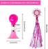 Kids Bike Horn, Children Bicycle Bell with 2 Pack Bike Handle Streamers Bike Accessories for Girls or Boys (Pink)