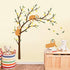 decalmile Large Tree and Sloths Wall Decals Kids Wall Stickers Baby Nursery Childrens Bedroom Wall Decor (Tree Size: 46 Inches)