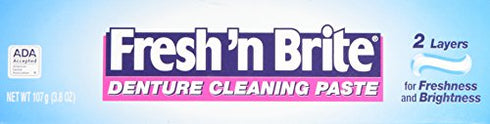 Stim-U-Dent Fresh 'n Brite Denture Cleaning Paste, 2 Count(Pack of 1)