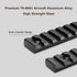 Bontok Picatinny Rail Set, 3-Slot 5-Slot 7-Slot 9-Slot 11-Slot 13-Slot Aluminum Picatinny Rails Section with 13 T-Nuts & 13 Screws & 6 Allen Wrench