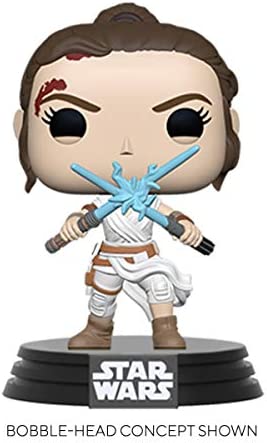 Funko POP Star Wars: The Rise of Skywalker Ep. 9 - Rey with 2 Light Sabers Collectible Vinyl Bobblehead