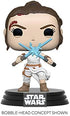 Funko POP Star Wars: The Rise of Skywalker Ep. 9 - Rey with 2 Light Sabers Collectible Vinyl Bobblehead