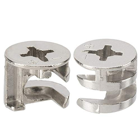 PAGOW 20 Count.Furniture Cam Lock Fasteners, 0.59X0.47 inch for Furniture Construction Sanity, Fittings Cabinet Drawer Dresser Wardrobe Furniture Panel Connecting, Joint Connector Nut