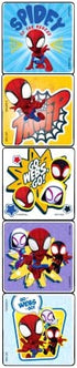 Spidey and His Amazing Friends Activity Set Bundle - Spiderman Coloring Book, Spiderman Stickers, 2-Sided Superhero Door Hanger and More, Red