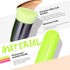 Foundation Brush Docolor Flat Top Kabuki Foundation Professional Synthetic Makeup Brush Perfect for Blending Liquid Cream or Powder Cosmetics Full Coverage Face & Body Brush Premium Makeup Tools, Neon Green