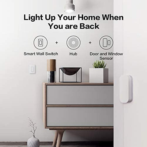 Aqara Smart Light Switch (No Neutral, Double Rocker), Requires AQARA HUB, Zigbee Light Switch, Remote Control and Set Timer for Home Automation, Compatible with Alexa, Apple HomeKit, Google Assistant