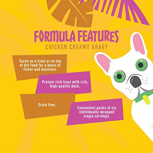 TIKI PETS 11284 Dog Stix Grain Free Wet Treats & Lickable Gravy, Food Topper or Snack, Chicken 3oz One Pack