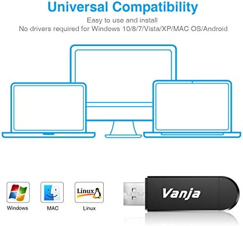 Vanja SD Card Reader, Micro USB OTG Adapter and USB 2.0 Portable Memory Card Reader for SD TF SDXC SDHC MMC RS-MMC Micro SD Micro SDXC Micro SDHC Card and UHS-I Cards