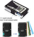 Carbon Fiber Wallet, RFID Blocking Front Packet, Metal Business Credit Card Holder, Slim Minimalist Money Clip for Men and Women (Black)
