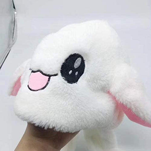 IronBuddy LED Glowing Plush Moving Rabbit Hat Funny Glowing and Ear Moving Bunny Hat Cap for Women Girls, Cosplay Christmas Party Holiday Hat