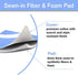 12x42 Inch Ironing Board Cover and Pad - 100% Cotton and Heavy-Duty,Snugfit Over-The-Door & Built in Wall Ironing Board Cover Replacement Pad/Cover